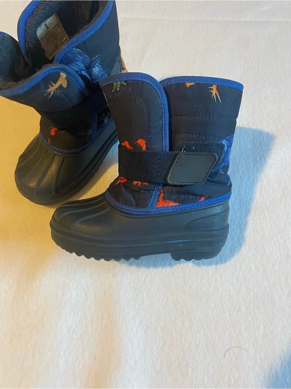 Place Kids Navy Blue and Black Insulated Snow Boots